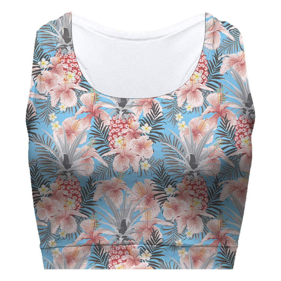 Pastel Tropics Sport Bra Woman Underwear Beachwear Loungewear