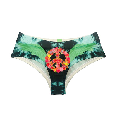 Peace Wings Green Hipster