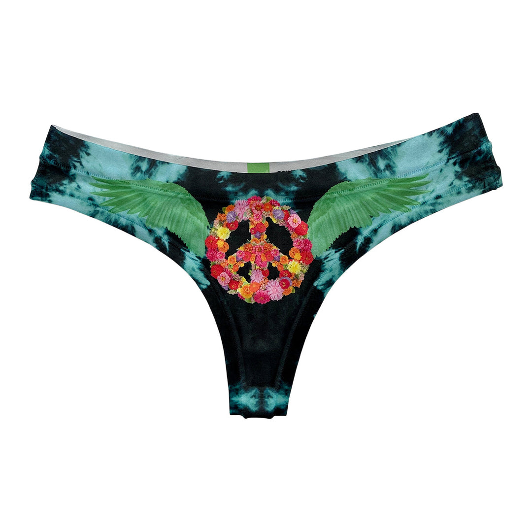 Peace Wings Green String Front
