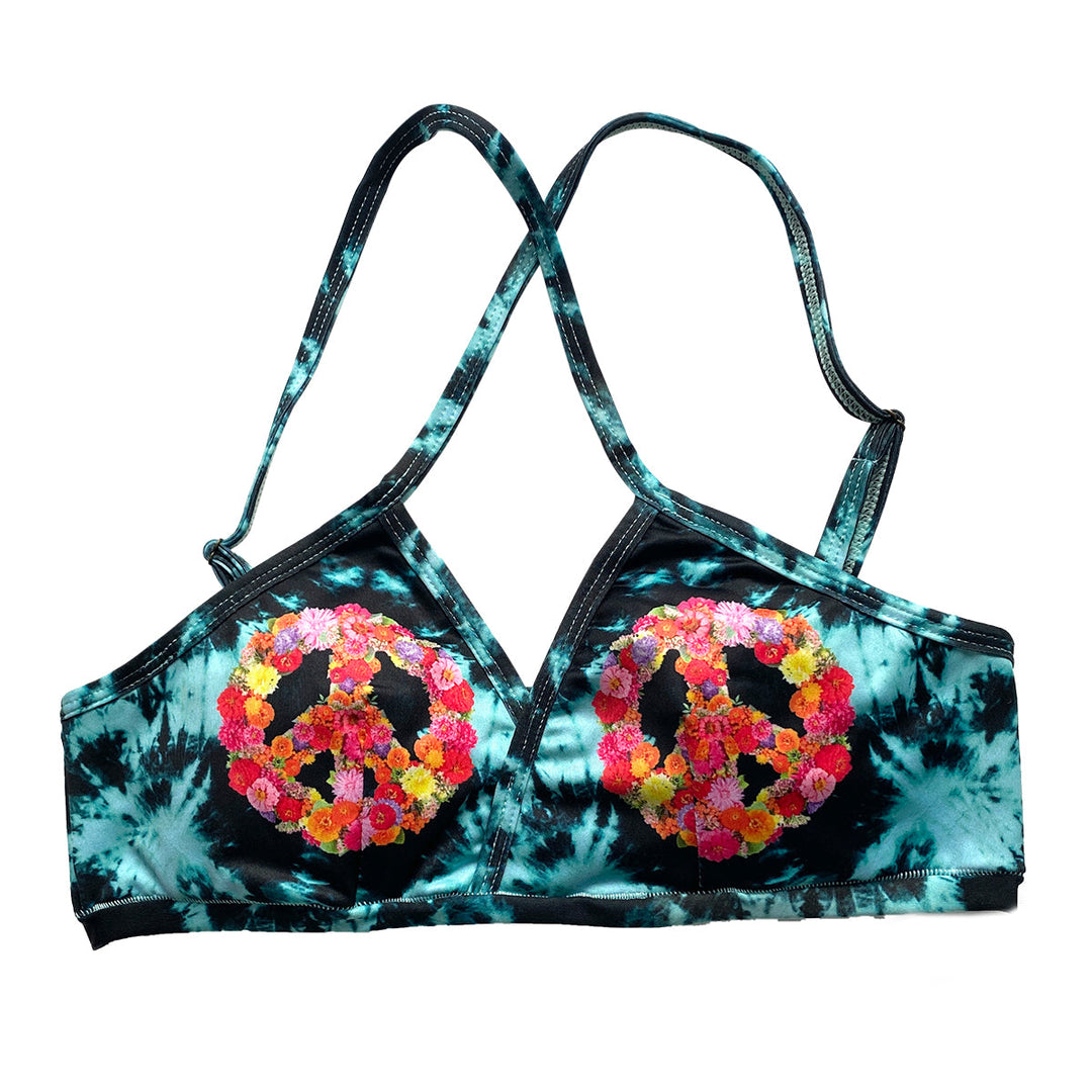 Peace Wings Green Top Cross Front