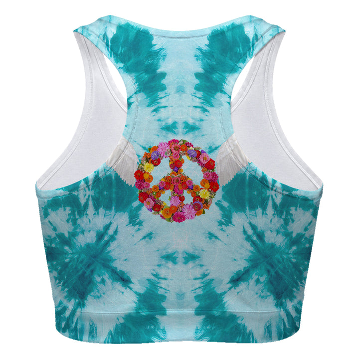 Peace Wings Turquoise Sport Bra Woman Underwear Beachwear Loungewear