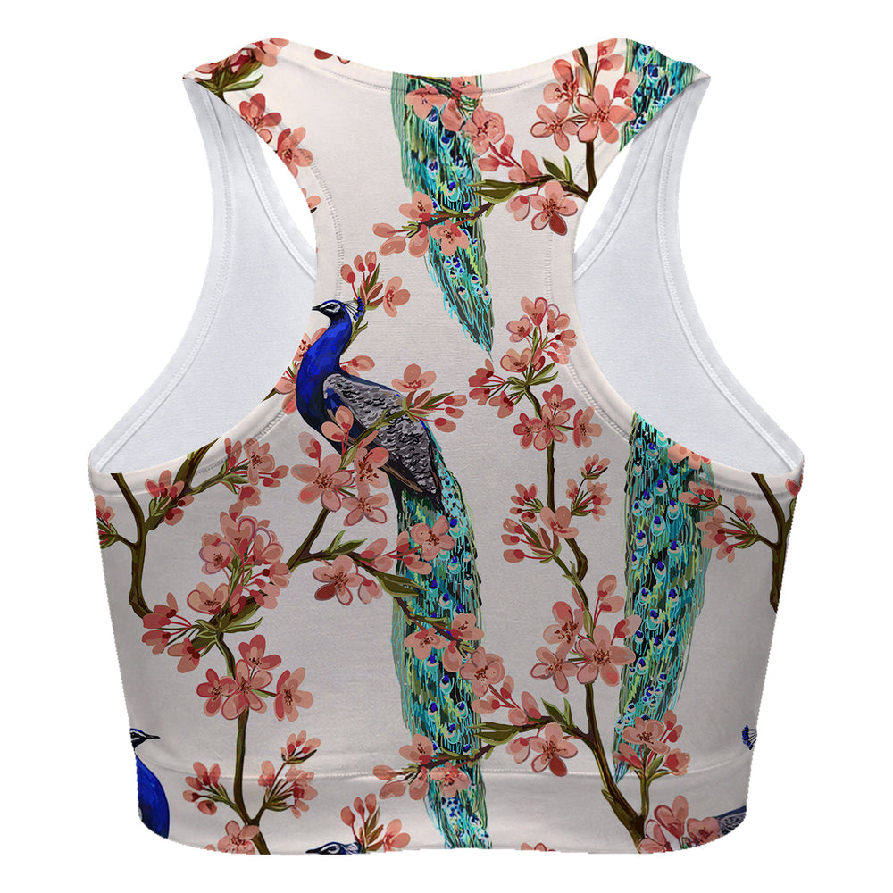 Peacocks In Love Sport Bra Woman Underwear Beachwear Loungewear