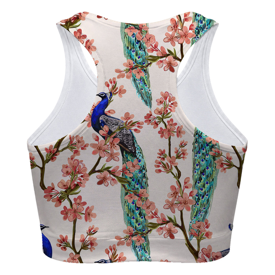 Peacocks In Love Sport Bra Woman Underwear Beachwear Loungewear