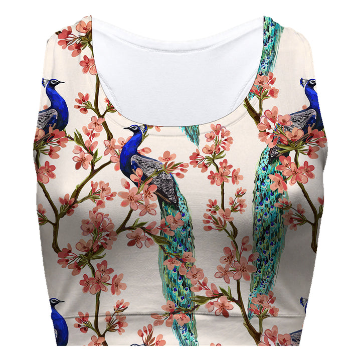 Peacocks In Love Sport Bra Woman Underwear Beachwear Loungewear