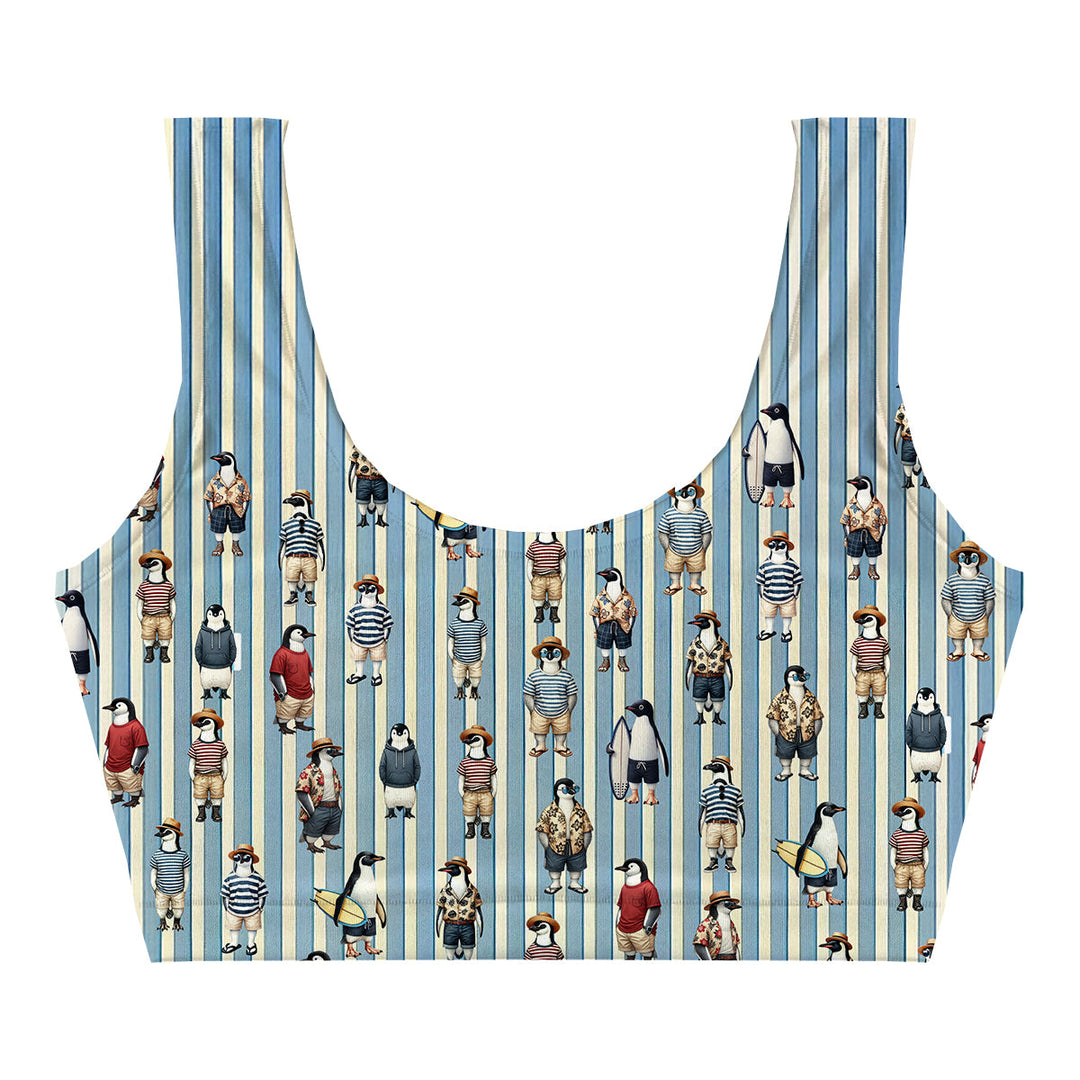 Penguin Fashion Crop Top Woman Underwear Beachwear Loungewear