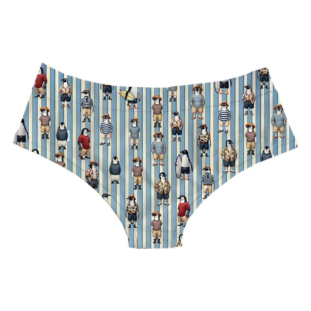 Penguin Fashion Hipster Woman Underwear Beachwear Loungewear