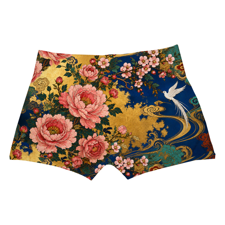 Peony Bird Boxer Man Underwear Beachwear Loungewear