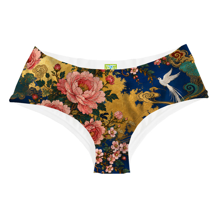 Peony Bird Hipster Woman Underwear Beachwear Loungewear