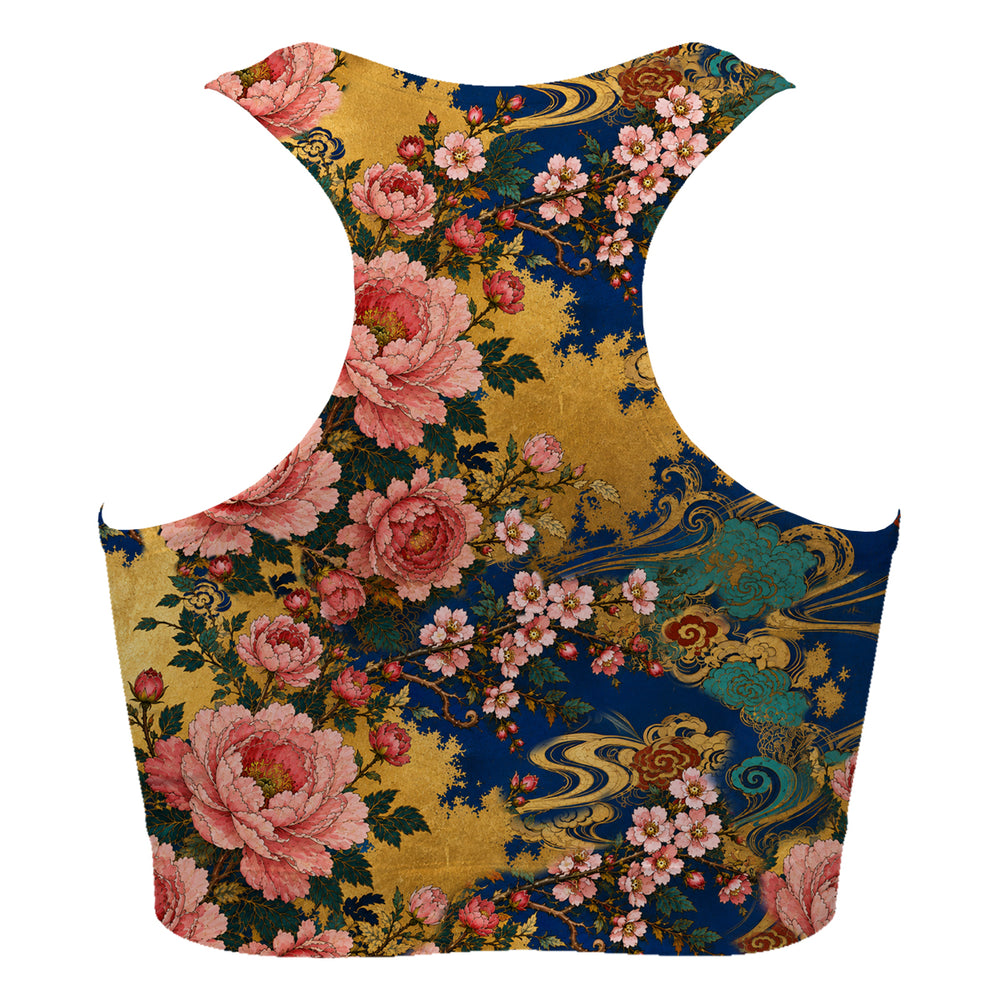 Peony Bird Sport Bra Woman Underwear Beachwear Loungewear