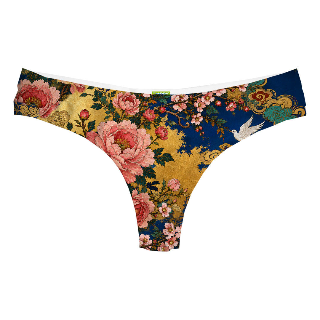 Peony Bird String Woman Underwear Beachwear Loungewear