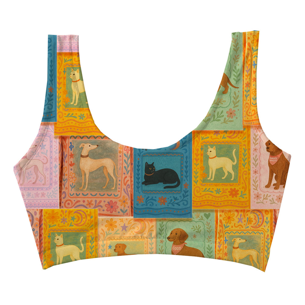 Pets Crop Top Woman Underwear Beachwear Loungewear