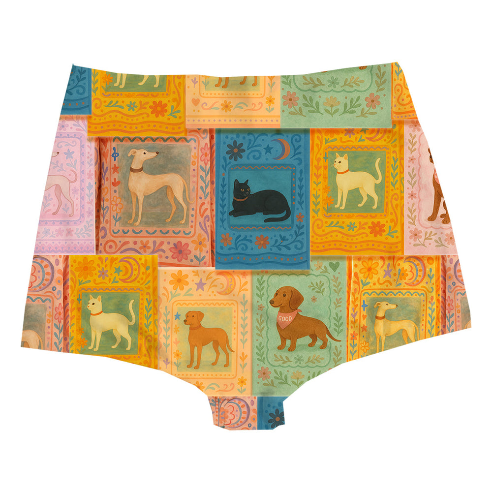 Pets Highwaist Woman Underwear Beachwear Loungewear