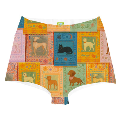 Pets Highwaist Woman Underwear Beachwear Loungewear