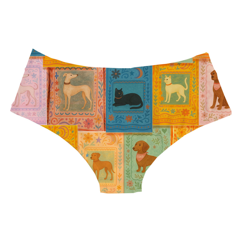 Pets Hipster Woman Underwear Beachwear Loungewear