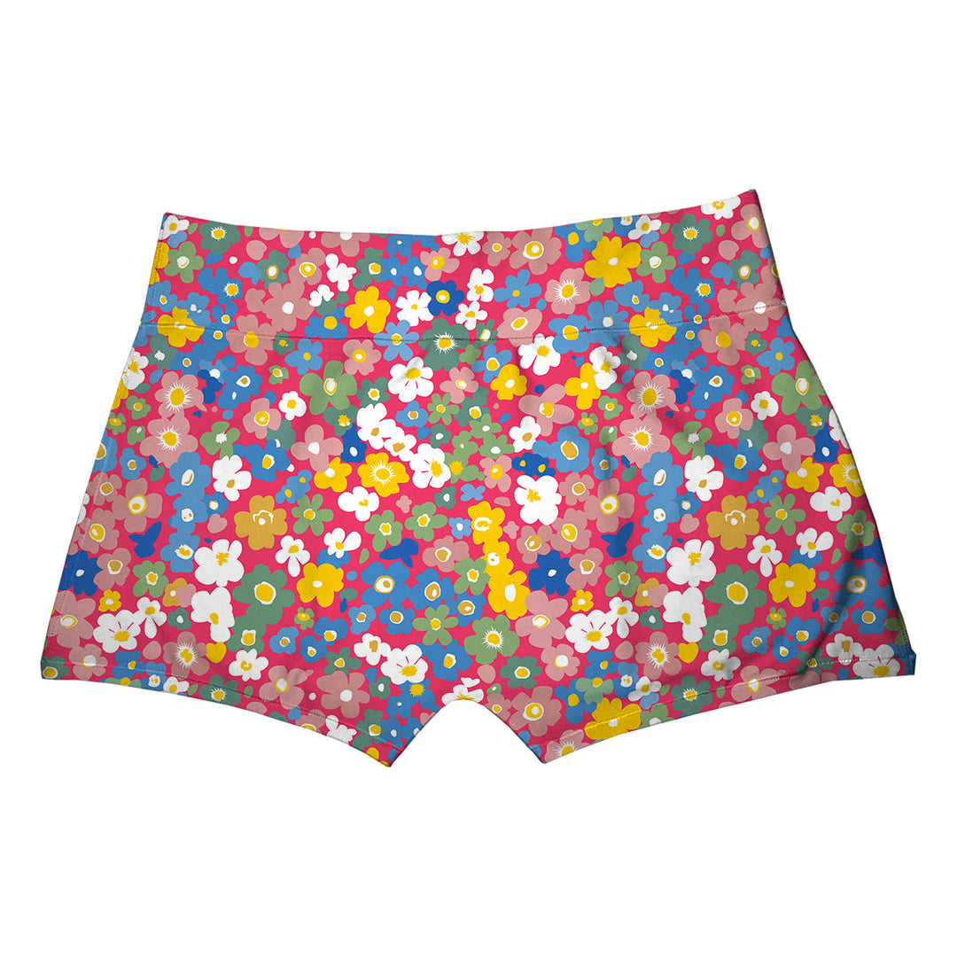 Pink Daisy Boxer Front