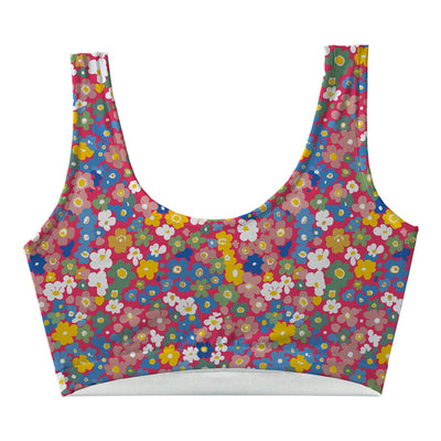 Pink Daisy Crop Top Front