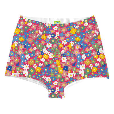 Pink Daisy Highwaist Front