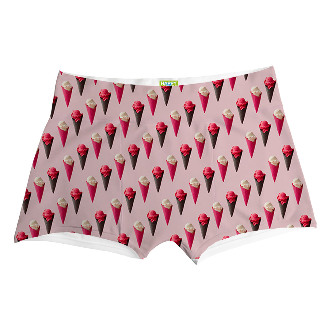 Pink Ice Cream Boxer Front