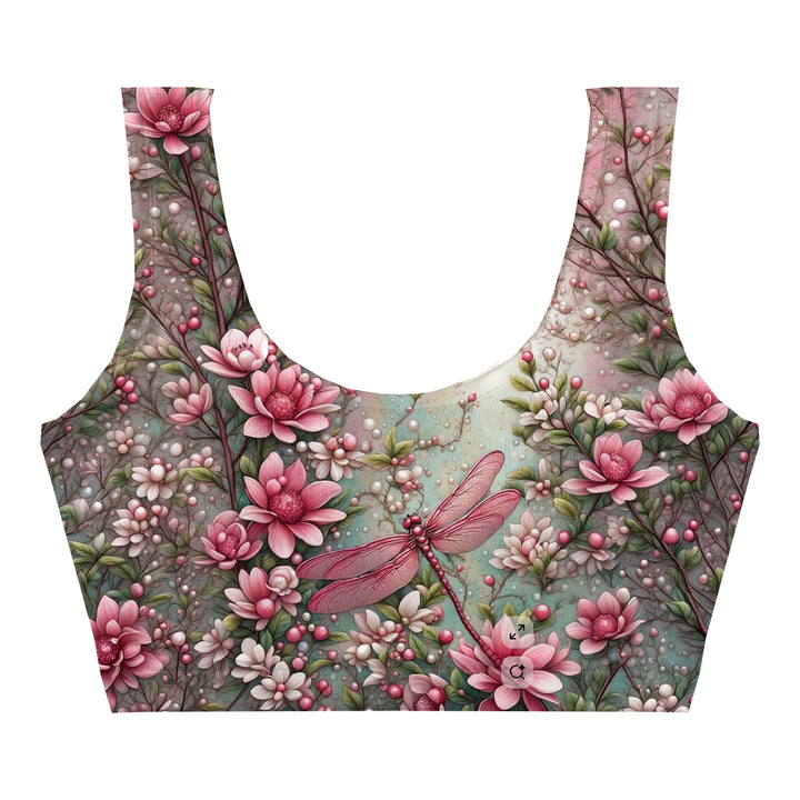 Pink Wings Crop Top Woman Underwear Beachwear Loungewear