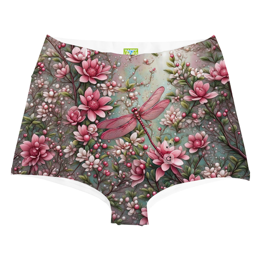 Pink Wings Highwaist Woman Underwear Beachwear Loungewear