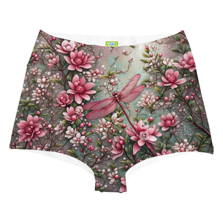 Pink Wings Highwaist Woman Underwear Beachwear Loungewear