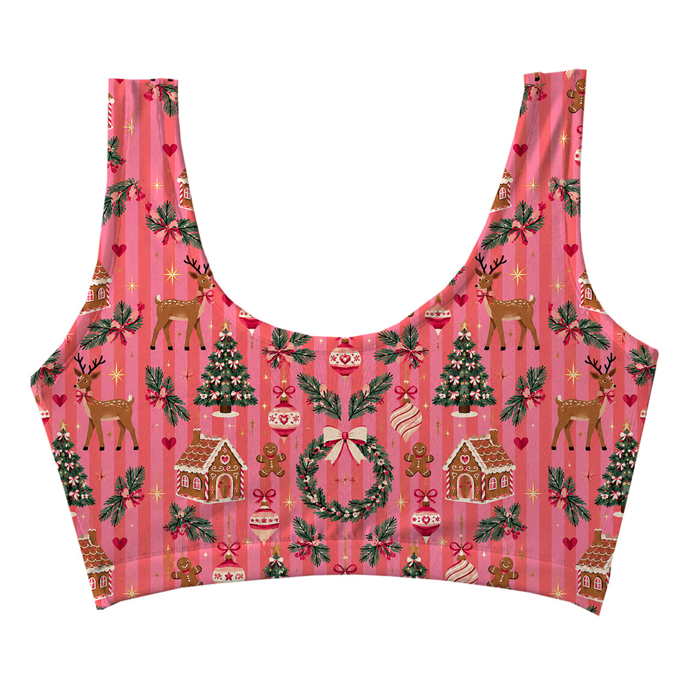 Pinkmas Crop Top Woman Underwear Beachwear Loungewear