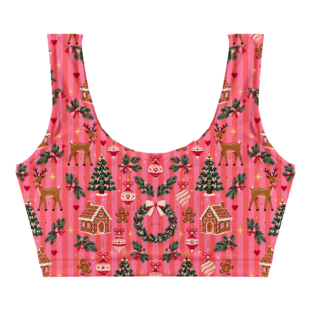 Pinkmas Crop Top Woman Underwear Beachwear Loungewear