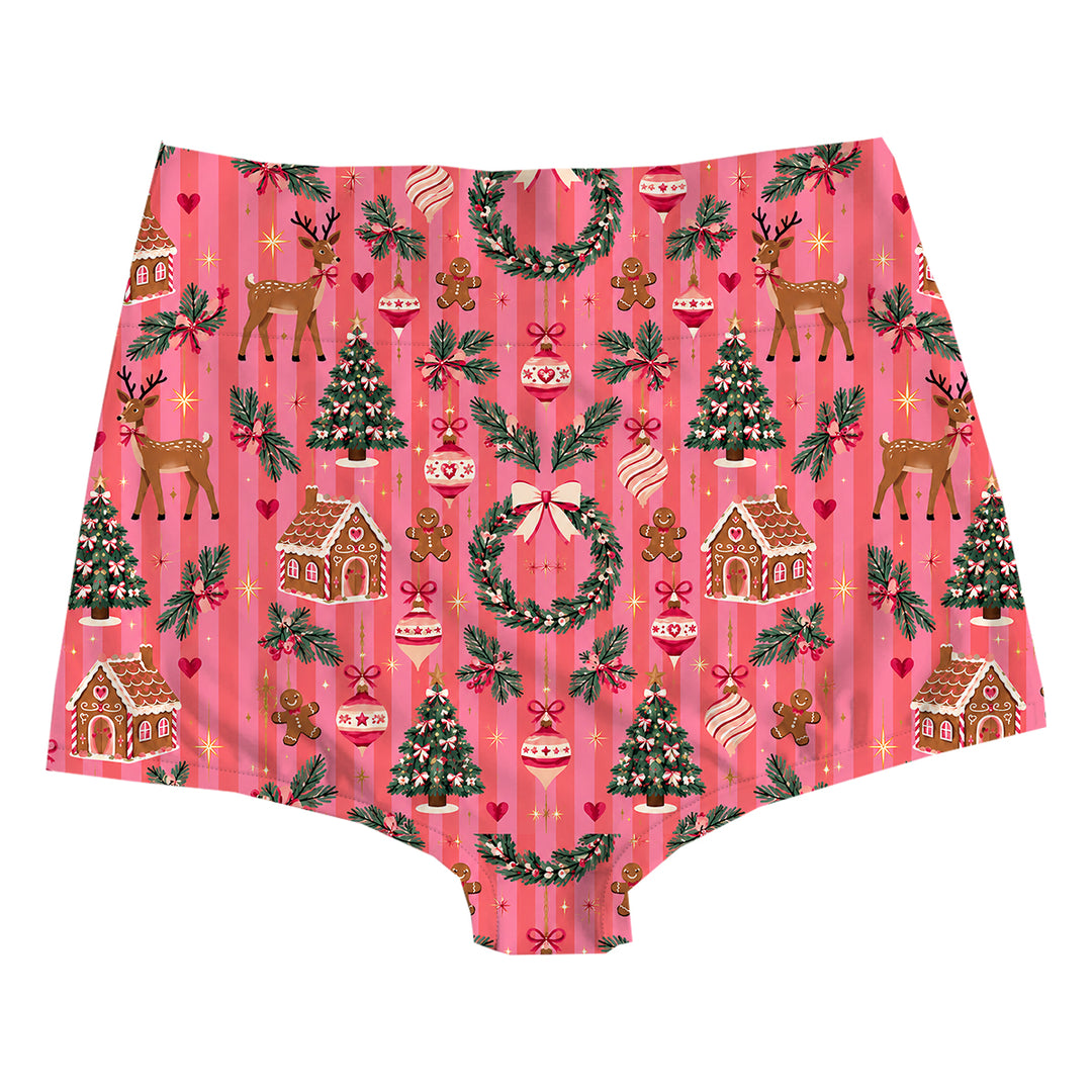Pinkmas Highwaist Woman Underwear Beachwear Loungewear