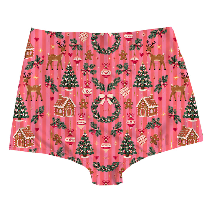 Pinkmas Highwaist Woman Underwear Beachwear Loungewear