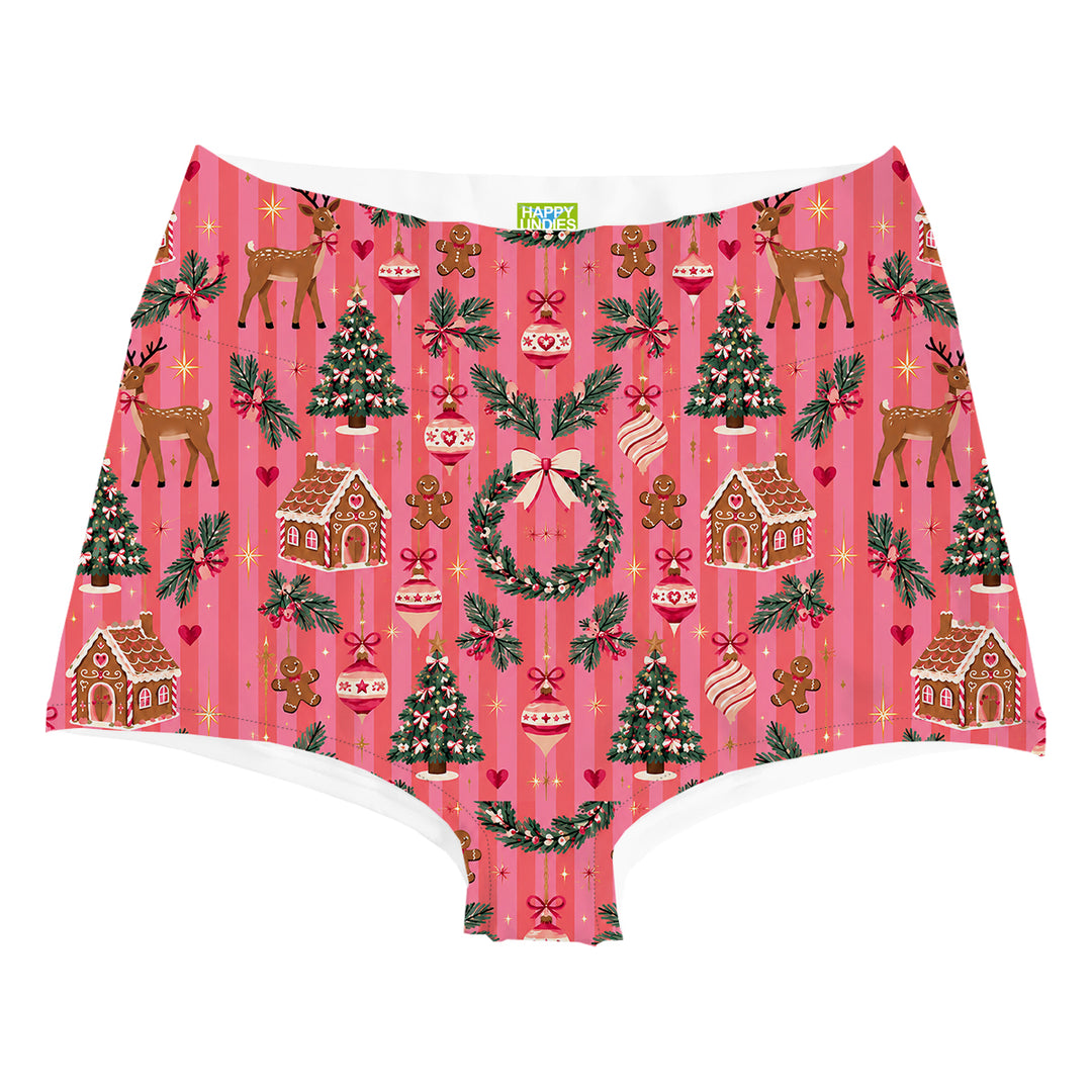 Pinkmas Highwaist Woman Underwear Beachwear Loungewear