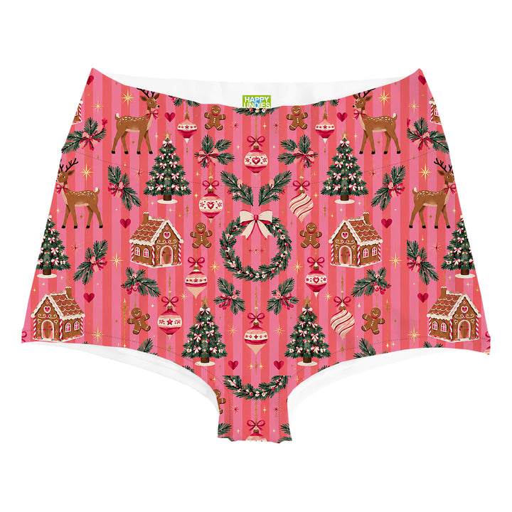 Pinkmas Highwaist Woman Underwear Beachwear Loungewear