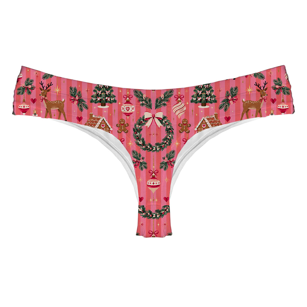 Pinkmas String Woman Underwear Beachwear Loungewear
