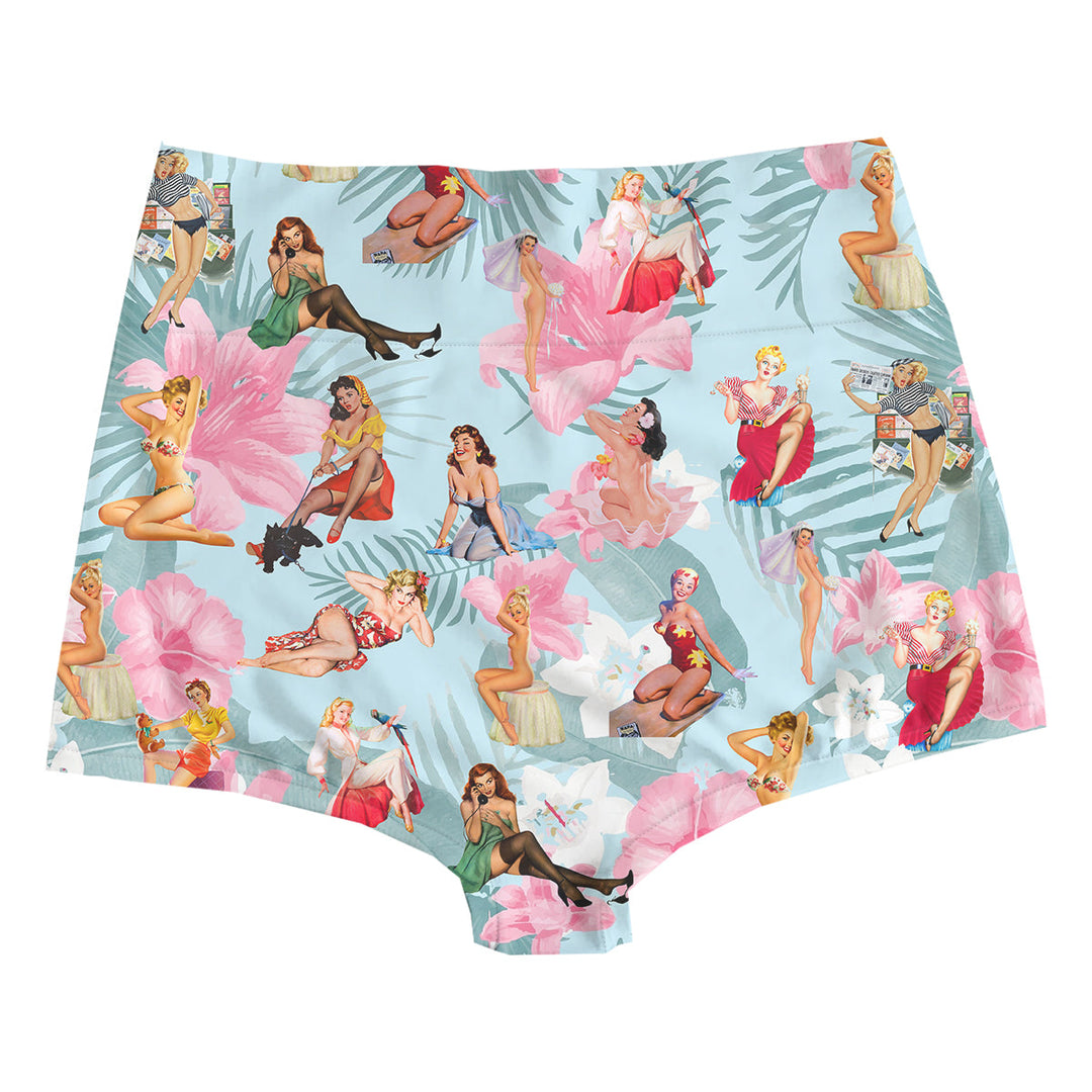 Pinups Highwaist Woman Underwear Beachwear Loungewear