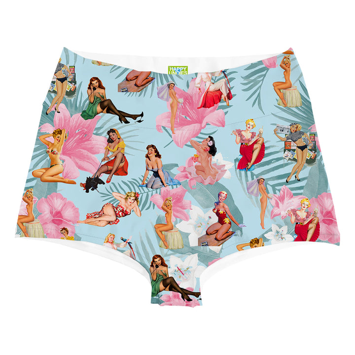 Pinups Highwaist Woman Underwear Beachwear Loungewear