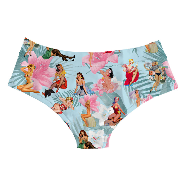 Pinups Hipster Woman Underwear Beachwear Loungewear