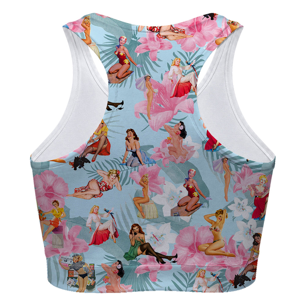 Pinups Sport Bra Woman Underwear Beachwear Loungewear