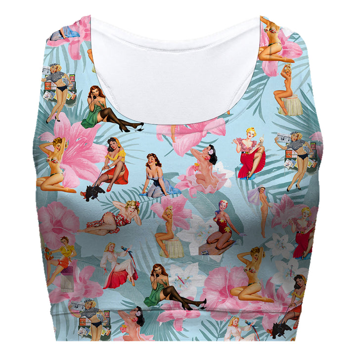 Pinups Sport Bra Woman Underwear Beachwear Loungewear