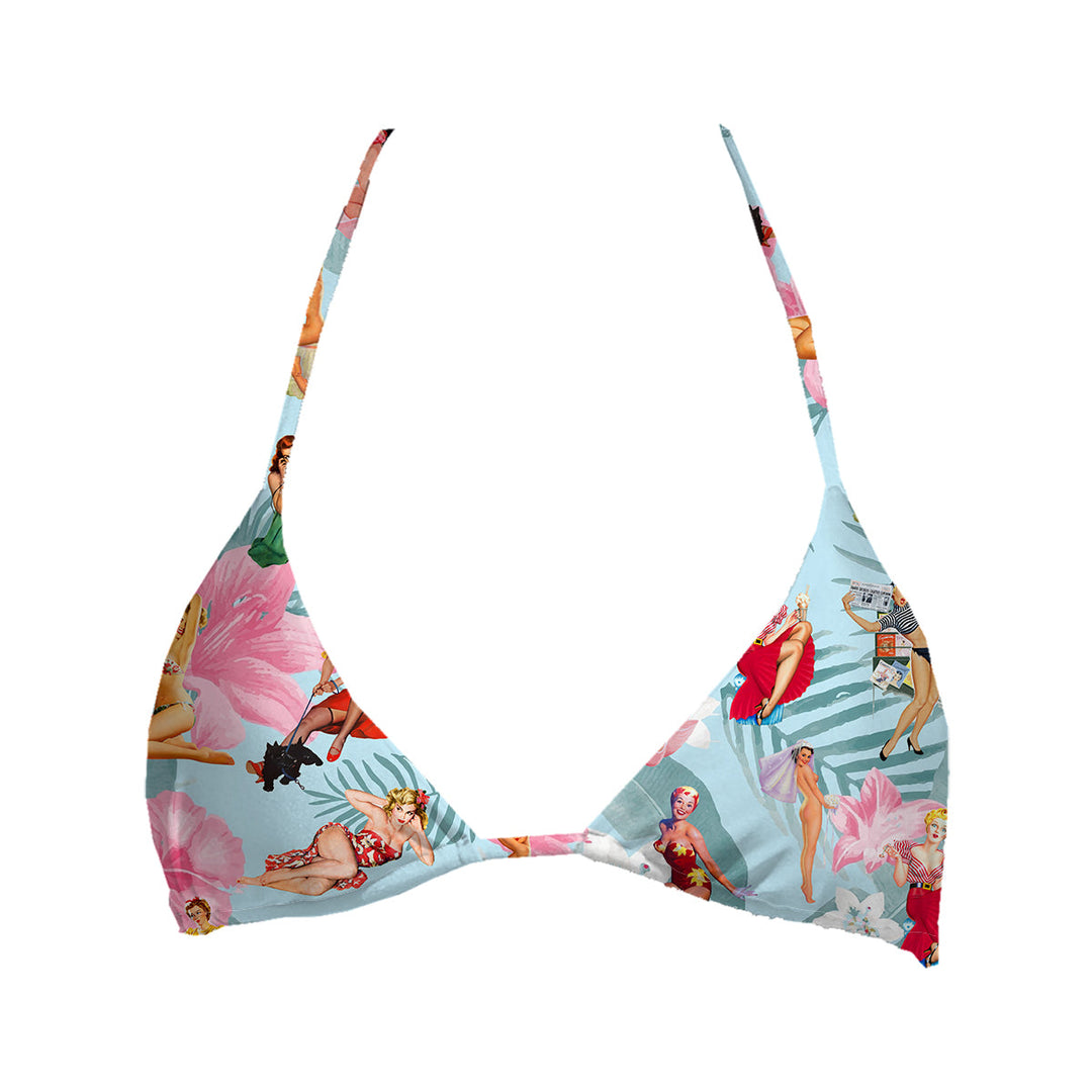 Pinups Top Triangle Woman Underwear Beachwear Loungewear