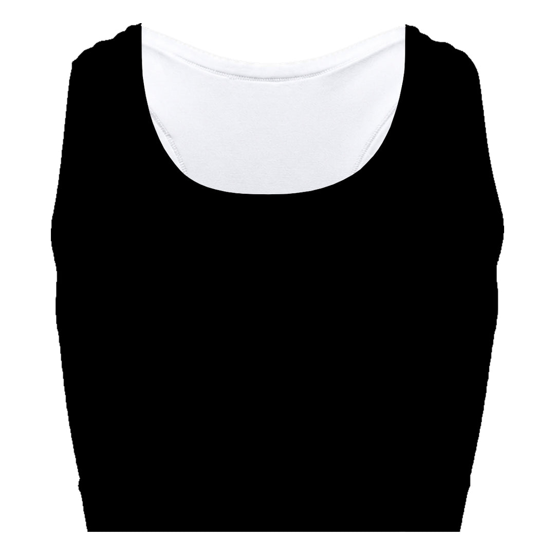 Plain Black Sport Bra Woman Underwear Beachwear Loungewear