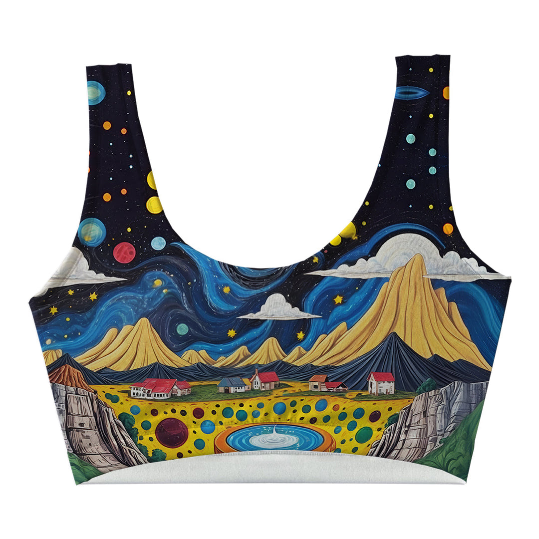 Planet Caravan Crop Top Front