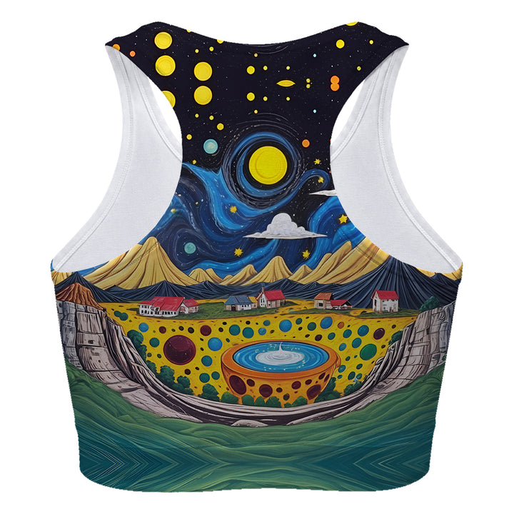 Planet Caravan Sport Bra Woman Underwear Beachwear Loungewear