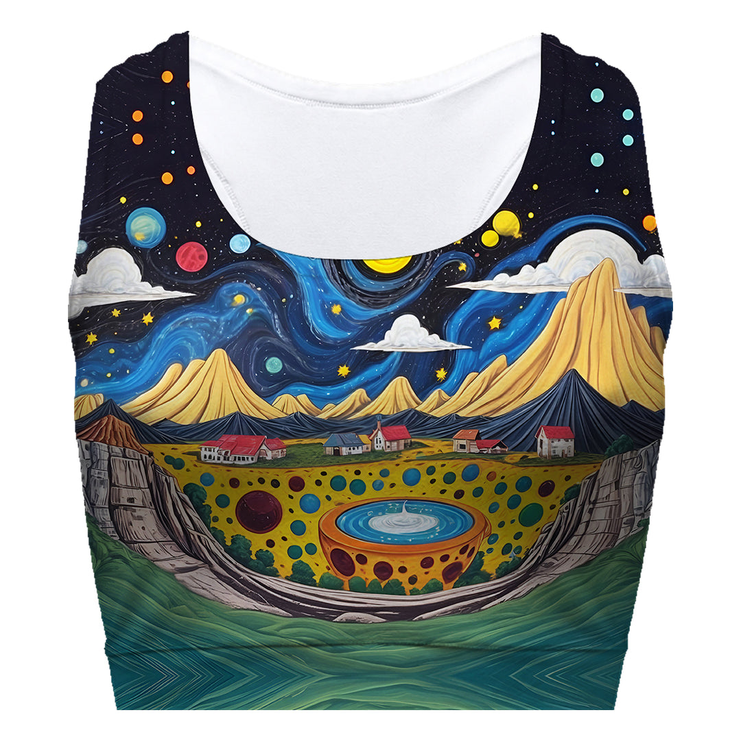 Planet Caravan Sport Bra Woman Underwear Beachwear Loungewear
