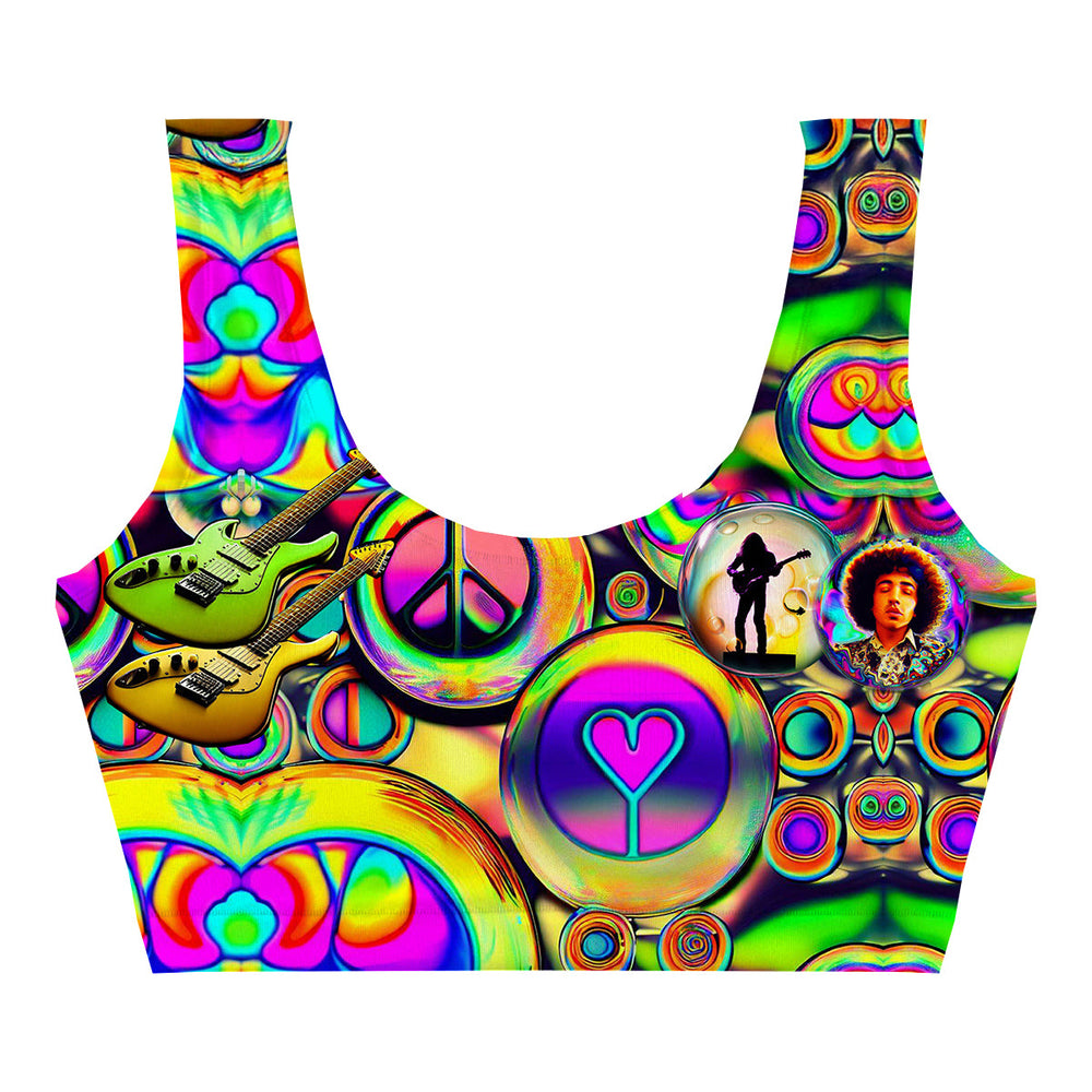 Psychodelic Crop Top Back