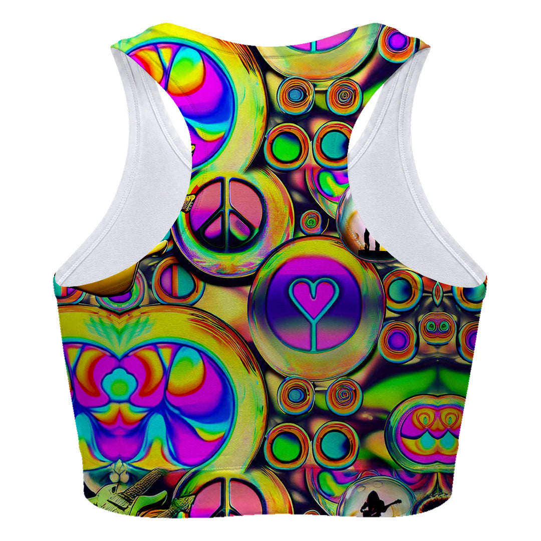 Psychodelic Sport Bra Woman Underwear Beachwear Loungewear