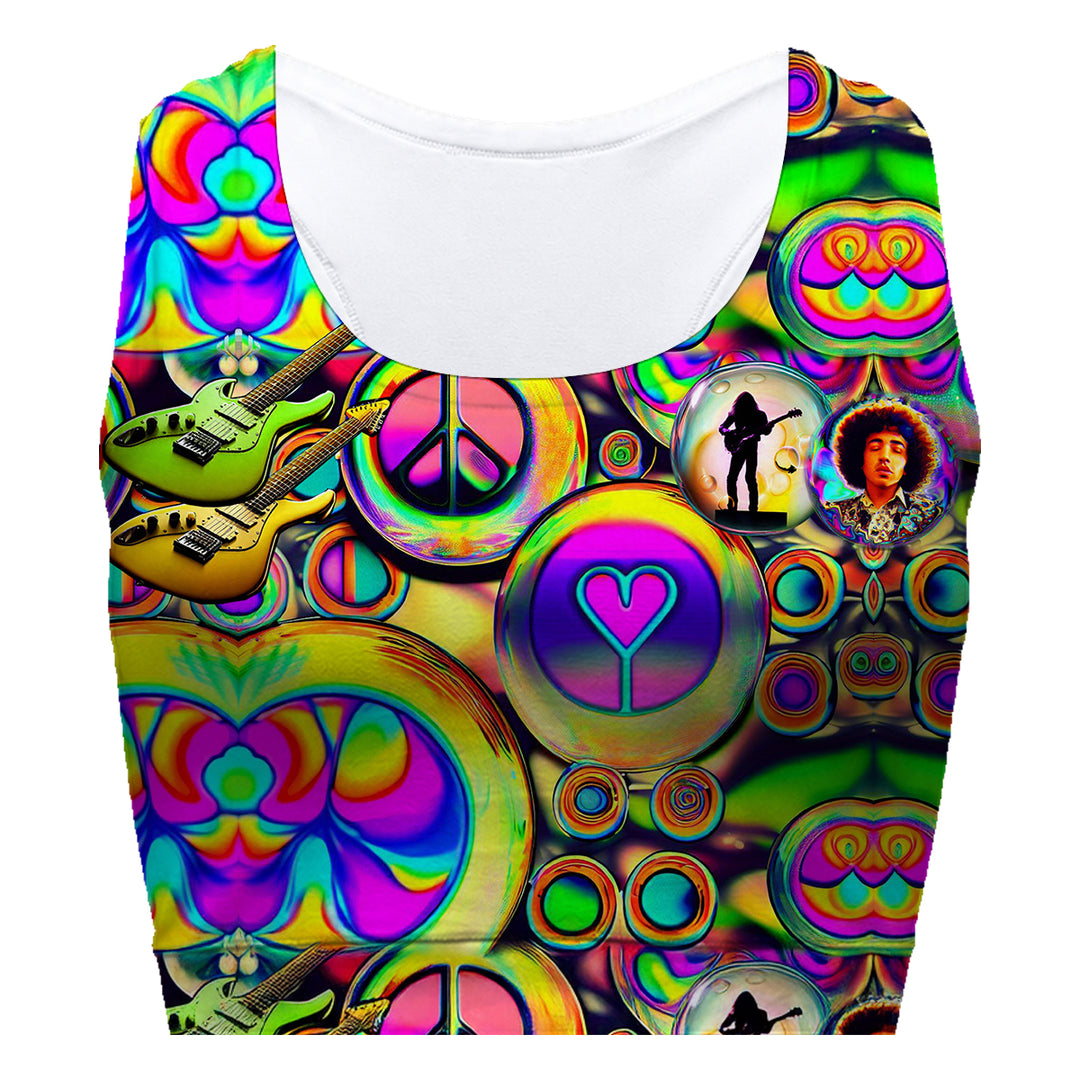 Psychodelic Sport Bra Woman Underwear Beachwear Loungewear