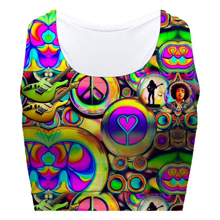 Psychodelic Sport Bra Woman Underwear Beachwear Loungewear