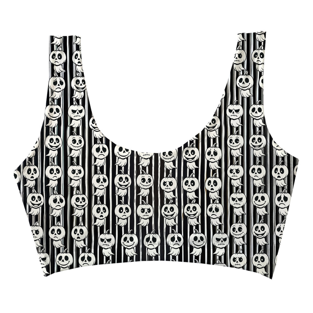 Pumpkin Boo Crop Top Woman Underwear Beachwear Loungewear