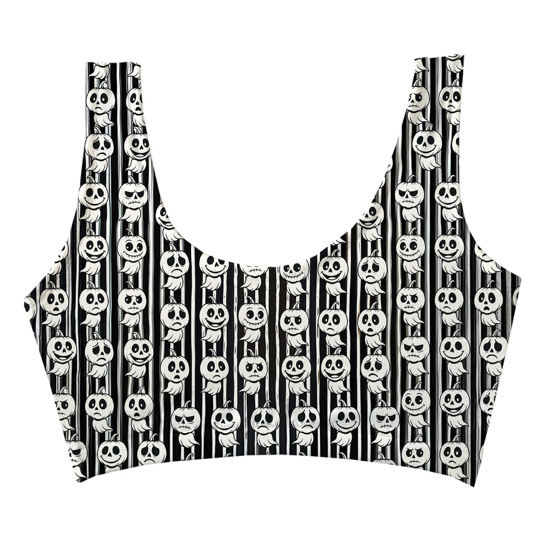 Pumpkin Boo Crop Top Woman Underwear Beachwear Loungewear