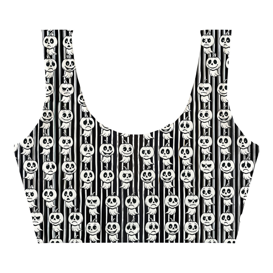 Pumpkin Boo Crop Top Woman Underwear Beachwear Loungewear