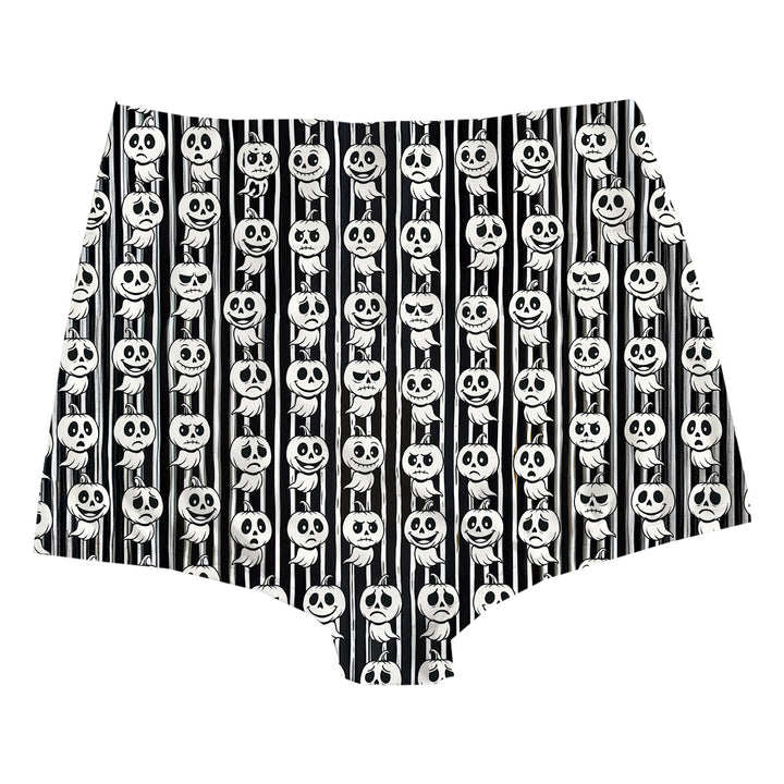 Pumpkin Boo Highwaist Woman Underwear Beachwear Loungewear